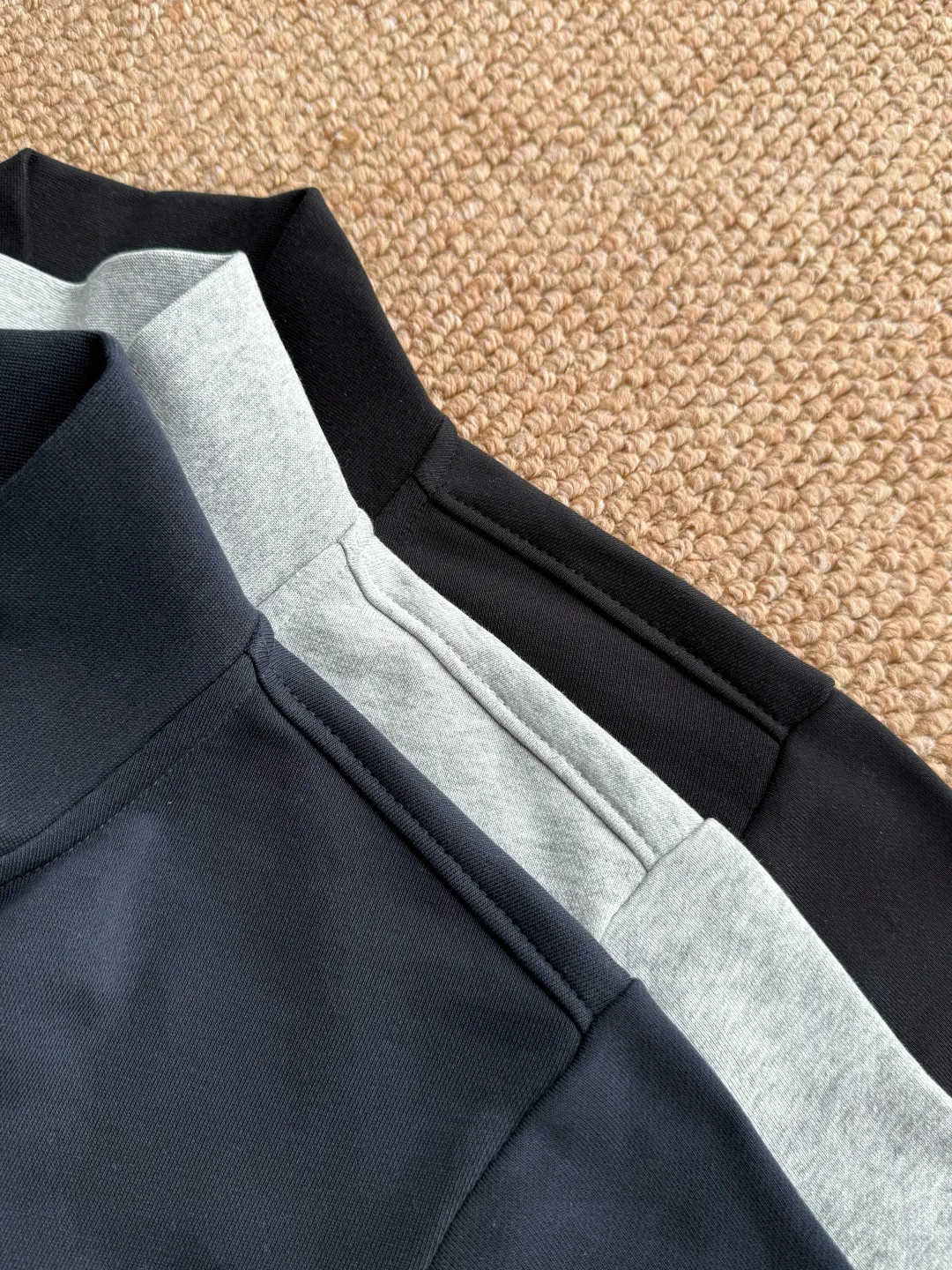 2026 Lacoste New Arrival zipper suit, small logo embroidery design on the chest, simple, casual and elegant, 360g terry color, Black Gray Royal Blue, Size: M L XL 2XL LA-11628#